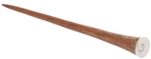 Holz Haarspange, Haarnadel aus Teakholz, 20 cm, handgefertigt, Modell 7 | Elegantes Design, ideal für jeden Anlass, langlebig und umweltfreundlich, einzigartiges Stück