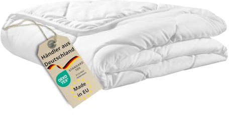 sleepling extra leichte Sommer Bettdecke 135x200 cm, Sommerdecke | leicht, dünne Sommerbettdecke aus 100% Mikrofaser, OEKO-TEX 100, waschbar 60 Grad, Basic 100