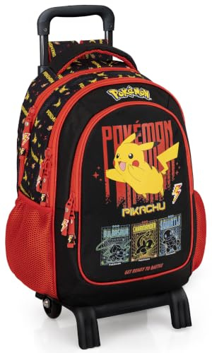 Schulrucksack mit Rollen Jungen Pokemon Fan (6-12 Jahre/Klasse 1-6)