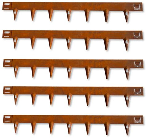 CORE EDGE Lawn Edging | Flexible Decorative Steel Edging Garden Border Edging Lawn Edging Strip Garden Border with a 65mm face Height (Corten)