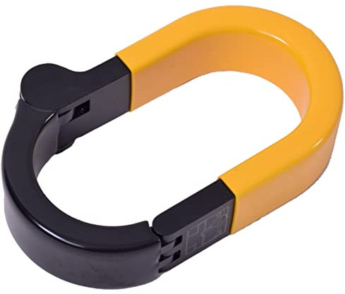Pinhead City Lock Bike Frame Lock Heavy Duty Shackle Security 187mm x 105mm Black/Yellow