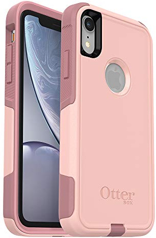 OtterBox COMMUTER SERIES Case for iPhone XR - Frustration Free Packaging - BALLET WAY (PINK SALT/BLUSH)
