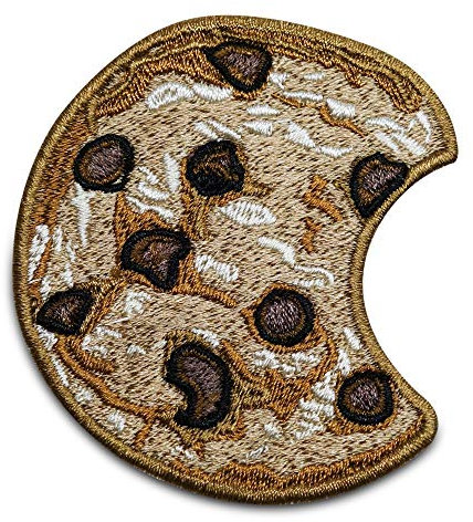 Finally Home Cookie Patch zum Aufbügeln | Schoko Keks Patches, Bügelflicken, Flicken, Aufnäher
