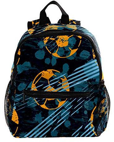 LAZEN Lightweight Kids Backpack Kindergarten School Bag Child Rucksack Daypack for 3-8 Years Old Geometric Football Chaotic Spray Paint