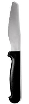 Abert - 6 COLTELLI PER BISTECCA/PIZZA - MANICO NERO