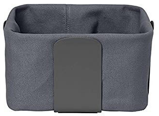 Blomus -DESA- Brotkorb Size S, dunkler Grauton, harmonische Optik, 20 x 20 cm, Farbe Magnet (64202)