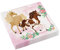 Amscan 9909876 - Papier-Servietten Pferd, 20 Stück, Größe 33 x 33 cm, Ponys und Blumen, Tisch-Dekoration, Kinder-Geburtstag, Motto-Party