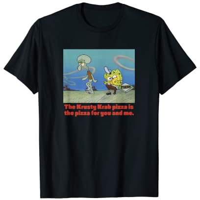 SpongeBob SquarePants SpongeBob Squidward Pizza T-Shirt