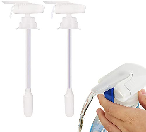 Angzhili 2Pcs Automatic Drink Dispenser for Tap Milk Dispenser Water Beer, Electric Drink Tap Spill Proof Portable Electric for Outdoor Home Kitchen Party (White)
