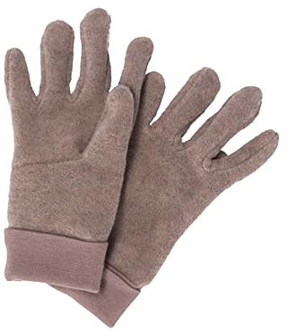 Sterntaler Unisex Kinder Fingerhandschuhe aus Microfleece, mit Elastischem Bündchen Handschuh, Braun Melange, 2