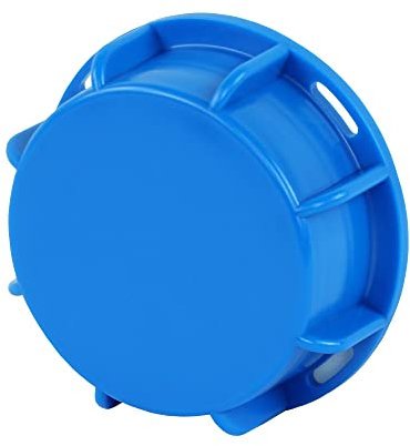 GASMIS IBC Schraubkappe DN50 S60x6 60mm Grobgewinde - Innengewinde, Verschlusskappe mit Dichtung, für IBC-Container, Regentonne, Kanister, IBC-Zubehör, Blau, 1 Stück