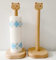 Support de rouleau de papier essuie-tout en bois - Motif chat mignon