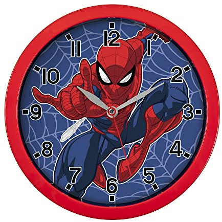 Spiderman Disney Marvel Red Wanduhr SPD3586, Einheitsgröße