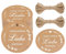 5CM Runden Geschenkanhänger,Lasst unsere Liebe Wachsen Etiketten Kraftpapier, Papieretiketten Anhänger Braun 100stk mit 20M Jute Schnur für Hochzeit Dekoration