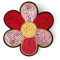 Broche Epingle Broches Pins Épinglette Pince À Châle Insigne Brodé À La Main en Soie Indienne Fleur De Plante Délicate Broche Conception Sens Niche Broche Accessoires Femme,Fleurs Roses