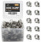 ZIPCCI Small Hose Clamp, 100 Pack Hose Clamps Stainless Steel Worm Gear Fuel Line Hose Clamps, 6-12mm (1/4-1/2 inch)