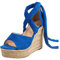 Sandali Donna Eleganti Aperta Comode Ciabatte Lacci Espadrillas Casual Sandali Zeppa Sandali Estive Bohemia Basso Plateau Sandalo Alto con Tacco