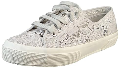 SUPERGA Unisex 2750 Macrame Oxford-Schuh, Grau Silber Favorio, 40 EU