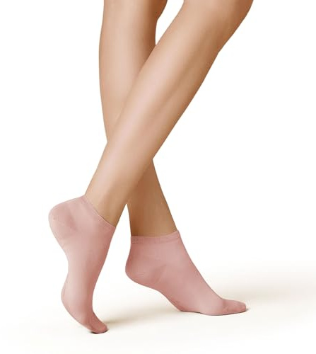 KUNERT Damen Sneaker Socken Finest Cotton hautsympatisch powder rose 1290 35-38