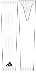adidas Core Compression American Football Arm Sleeve Manguitos, Blanco, S/M Hombres