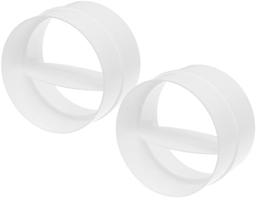 Confezione da 2 barriera posteriore da 125 mm, ammortizzatore, asciugatrice, tubo di sfiato, ventilatore di scarico in linea, sfiato posteriore