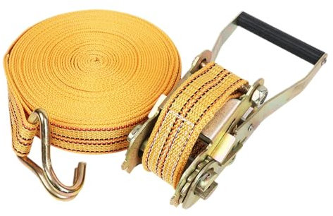 Anulely Sangles D'arrimage, Sangles D'arrimage pour Voiture, Sangle D'arrimage pour Camion, Sangle À Cliquet Résistante À l'usure, Sangles De Camion Épaisses De 15 M, Tendeur De Corde Autobloquant