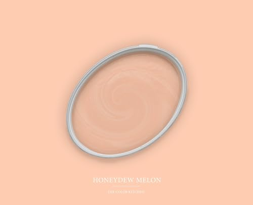 BRICOFLOR Wandfarbe lachs ideal für Kinderzimmer und Schlafzimmer Modern Farbe für Wand in Apricot Rosa in 2,5 und 5 Litern