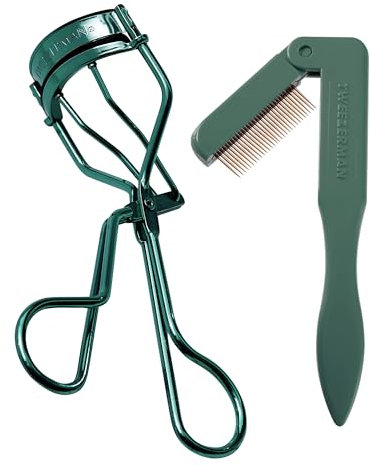 TWEEZERMAN Wimpern Set (inkl. Wimpernzange und Wimpernkamm, Geschenkset), Enhanced Garden