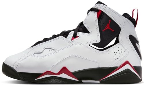 Jordan Big Kid's True Flight White/Varsity Red-Black (343795 160) - 5.5