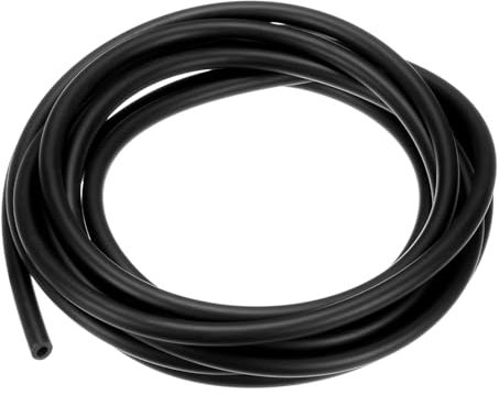 M METERXITY Olio Lubrificante Tubi, 3mm (1/8) ID x 6mm (1/4) OD 9.84Ft Tubo in Gomma per Tubo Flessibile per Irrigazione/Attrezzature Piccole/Esterno/Giardino Tubo d'Acqua [Nero]