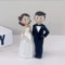 Figura de pareja de novios, decoración para tartas de boda, decoración para tartas de boda, decoración de tartas para propuesta, novia y novio, decoración de tarta de 12 cm, poliresina