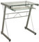 HABITMOBEL Mesa Escritorio Ordenador Metal y Cristal con Bandeja Extraible