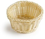 IBILI - Panera Polyratan Espiga Oro Redonda 10X6 cms