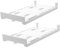 ANDRESLAD Dual Row Beverage Organizer Rack 2 Pack Plastic Drink Storage for Fridge Slide-in Drawer Beer Can Hangers
