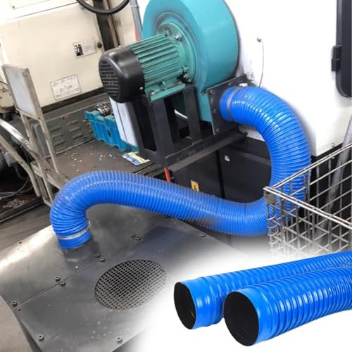 Abluftschlauch Kommerzieller Lüftungsschlauch für Kanalventilatoren für Gravierer, PVC-Abluftschlauch für Kanäle, Flexibles Lüftungsrohr für Gewächszelte, Trockenräume(3.0m(10ft),Dia- 75mm(3in))