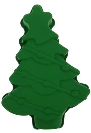 SEWOART Weihnachtskuchenform Baumform Silikon Backwerkzeug Für Weihnachtsfeiern Kekse Kuchen