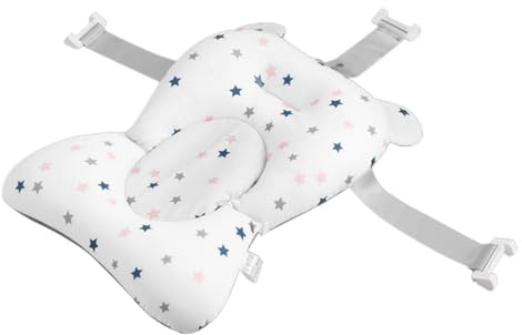 Cojín Bañera Bebé, Asiento Baño suavess y Cómodo, Almohada con Soporte Adaptable, Almohadilla de Suspensión para Baño de Bebés