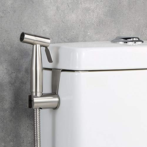 Stainless Steel Toilet Hand Held Bidet Faucet Sprayer Bidet Sprayer Set for Bathroom Self Cleaning Shower Head (Color)