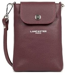 LANCASTER | Milano Bao - Pochette smartphone Cuir de Vachette Grainé Bordeaux