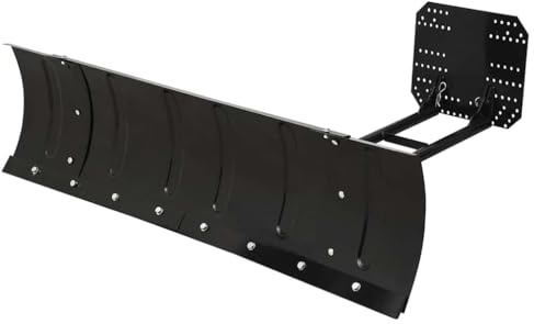Césped y jardín - Pala de nieve para quad, 150 x 38 cm, color negro