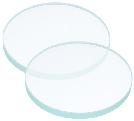 KICHOUSE Runde Schutzabdeckungen mit Kratzfester Oberfläche aus Gehärtetem Glas 2 Stück und Einfacher Installation für Wasserzähler für Gewerbliche Anwendungen
