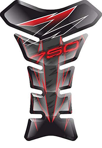 PARASERBATOIO ADESIVO, TANKPAD, TANKSCHUTZ, PROTECTION DE RESEVOIR, RESINATO EFFETTO 3D compatibile con KAWASAKI Z750 V3