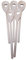 Wooden World 20 x Wooden Heart Love Spoon - Beech Wood, 30 cm / 11.8 inch