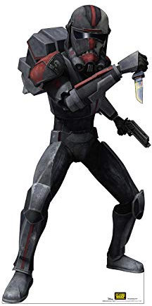 Advanced Graphics Star Wars The Clone Wars Pappaufsteller in Lebensgröße One Size Bad Batch Clone - Hunter