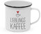 PPD Happy Metal Mug, pulverbeschichtete Metalltasse, 400 ml (Lieblingskaffee)