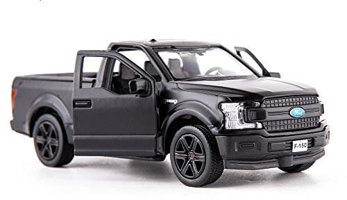 RMZ City 1:36 Scale Ford F150 Pickup Truck Casting Car Model, Zinc Alloy Toy Car for Kids, Pull Back Vehicles Toy Car for Toddlers Kids Boys Girls (Black)