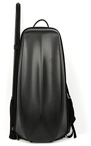 4/4 Geigenkoffer Fachmann Geigen-Rucksack Tragbar Geigentasche Mit Rucksackgurten Reißverschluss Geigen-Rucksack Tragetasche,Black