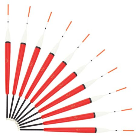 OriGlam 10pcs Red Fishing Floats 2g Lightweight, Pole Floats Fishing Floats Set Fishing Tackle Floats Fishing Floats Fishing Pole Floats Fishing Tackle