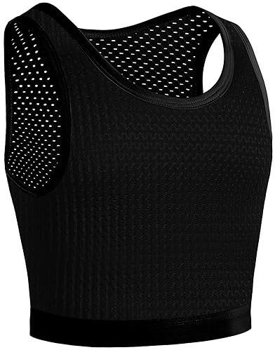 XUJI Transgender FTM Trans Atmungsaktive Halb Brust Binder (B, M)