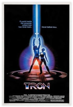 Tron – Filmposter auf Leinwand, Schlafzimmer, Dekoration, Sport, Landschaft, Büro, Raumdekoration, Geschenk, ungerahmt, 30 x 45 cm